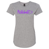 Pickleball Heart Ladies' Triblend T-Shirt