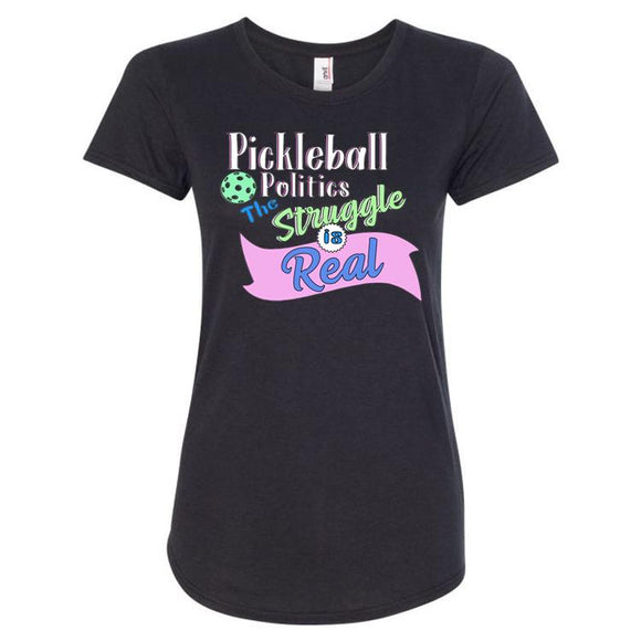 Pickleball Politics Ladies T-Shirt
